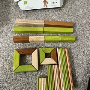 Tegu Magentic blocks Explorer jungle 39 piece set (missing 1pc)